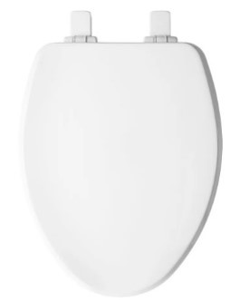 Bemis Radiance Heated Elongated Closed Front Toilet Seat in White