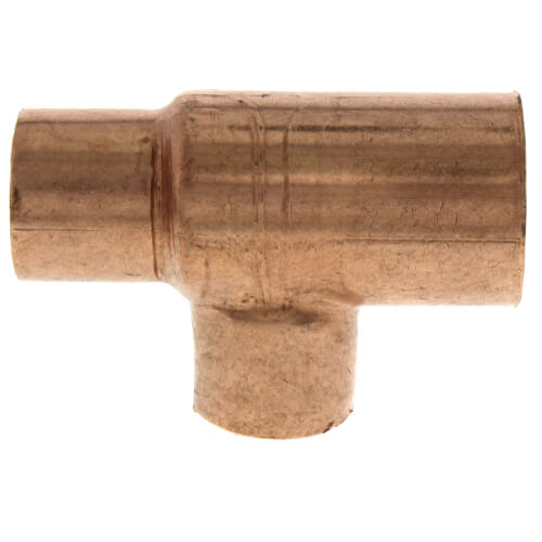 2 X 2 X 3/4 Inch Copper Reducing Tee – C X C X C Sweat Plumbing Fitting